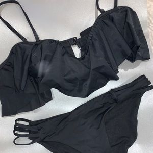Black 2 piece Swim Suit Never Worn